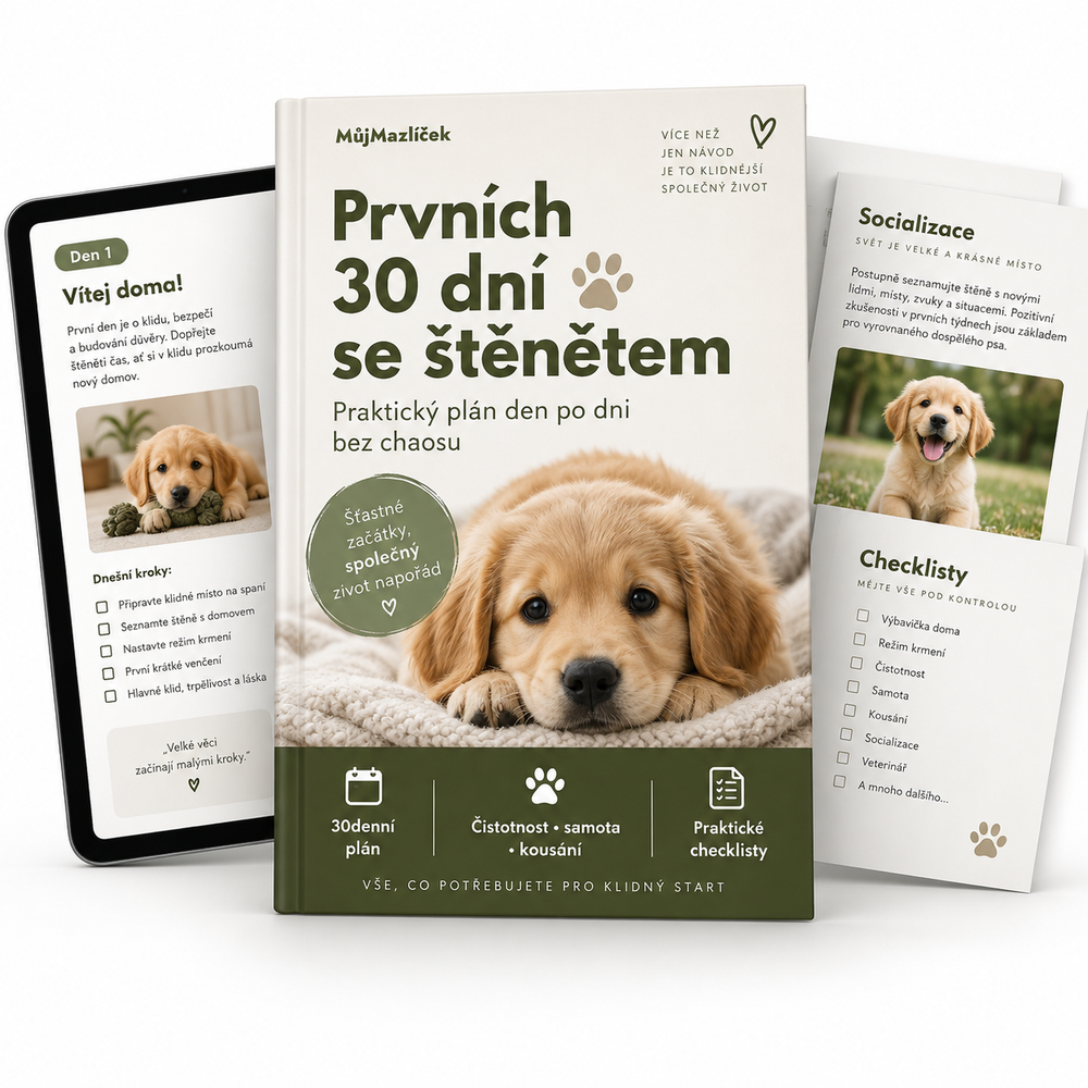 Prvních 30 dní se štěnětem – praktický plán den po dni